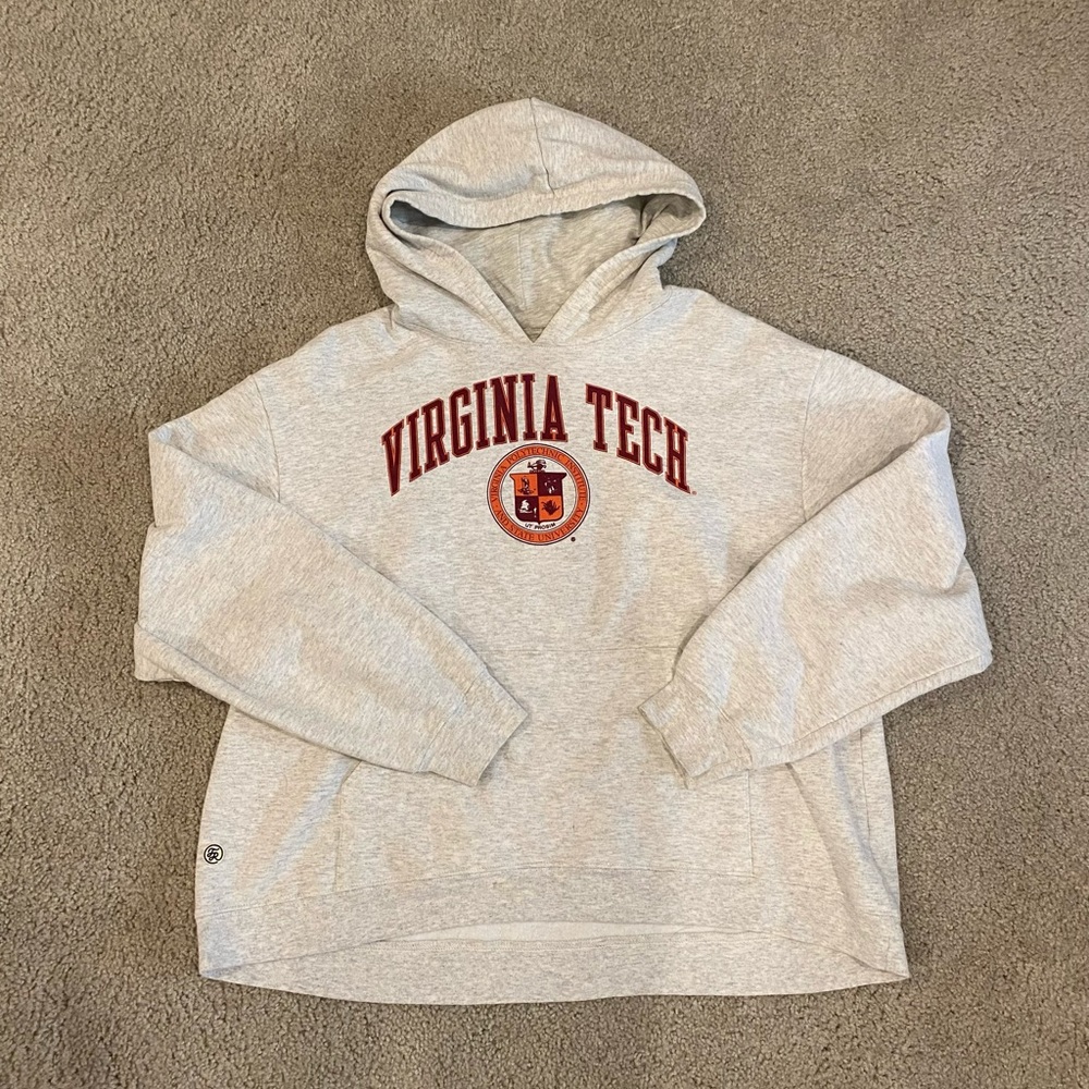 Virginia Tech gray hoodie / sweatshirt